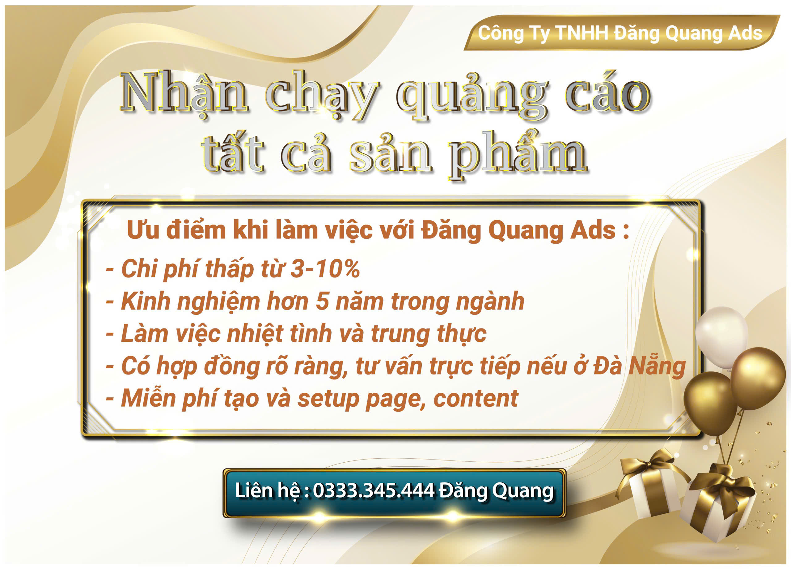 Dịch Vụ Chạy Quảng Cáo Facebook Uy Tín Tại Đà Nẵng – Đăng Quang Ads